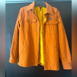 Patagonia Orange and yellow Jacket or Shirt. Unisex small